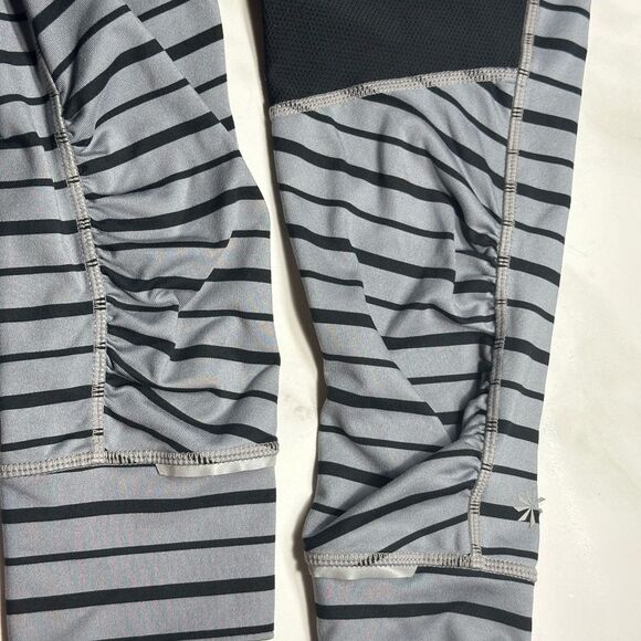 Athleta Relay Striped Leggings, Black & Gray, Size M, Running, Yoga, Athleisure - Picture 10 of 15